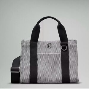 lululemon athletica Black and Gray Tote Bag